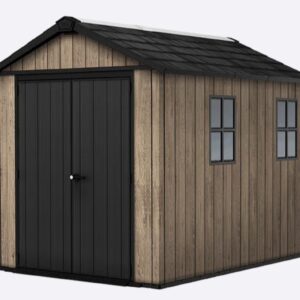 Keter 7.5' x 9' Ashwood Signature Apex Heavy Duty Plastic Shed - Woodlook