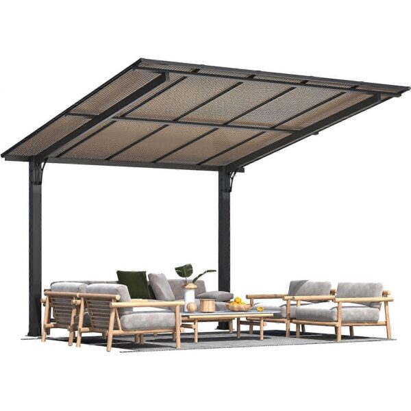 Pro-Tect 10'x10' Aluminium Freestanding Metal Lean To Shelter / Carport - Image 7