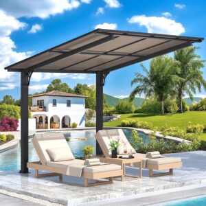 Pro-Tect 8'x8' Aluminium Freestanding Metal Lean To Shelter / Carport