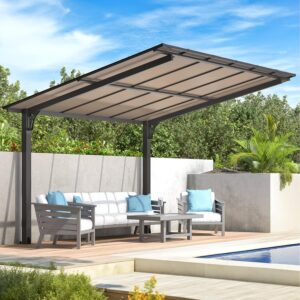 Pro-Tect 12'x10' Aluminium Freestanding Metal Lean To Shelter / Carport