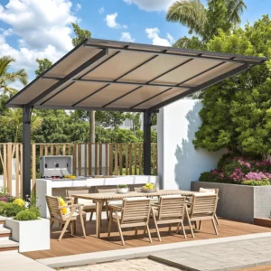 Pro-Tect 10'x10' Aluminium Freestanding Metal Lean To Shelter / Carport