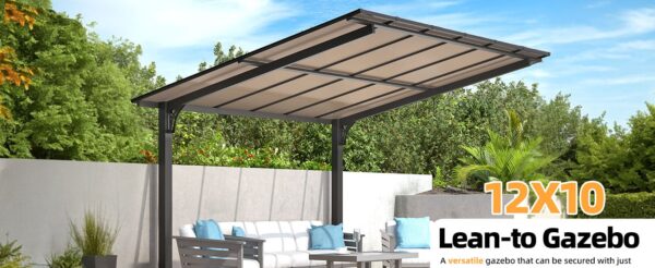 Pro-Tect 12'x10' Aluminium Freestanding Metal Lean To Shelter / Carport - Image 6