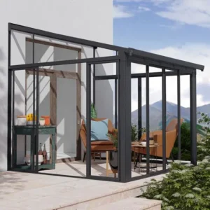 Palram 10x10 Sanremo Lean to Conservatory  - Grey