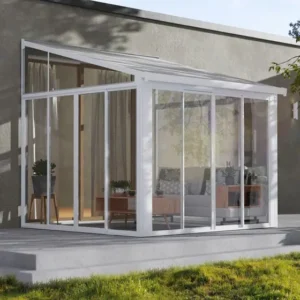 Palram 10x10 Sanremo Lean to Conservatory  - White