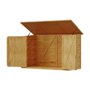 Living and Home 7'x3' Timber Bicycle Shed