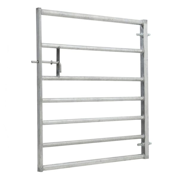 Living and Home 7 Bar Half Mesh Galvanised Metal Field Gate - 6ft Wide - Image 6