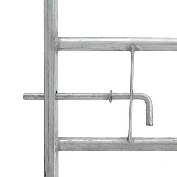 Living and Home 7 Bar Half Mesh Galvanised Metal Field Gate - 8ft Wide - Image 8