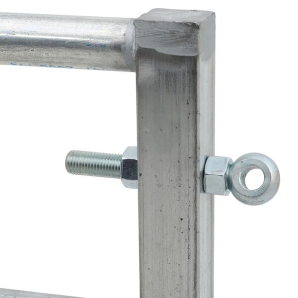 Living and Home 7 Bar Half Mesh Galvanised Metal Field Gate - 10ft Wide - Image 5
