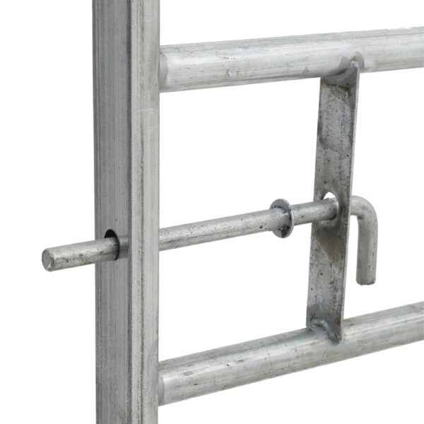 Living and Home 7 Bar Half Mesh Galvanised Metal Field Gate - 12ft Wide - Image 3