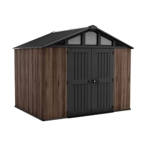 Keter 10'x8' Stronghold Rosewood Heavy Duty Plastic Shed