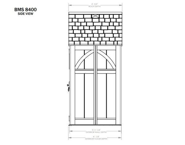 Suncast 8’x4′ Tremont Plastic Resin Storage Shed - Image 14