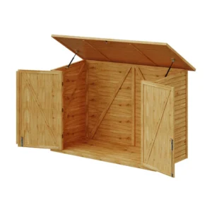Living and Home 6.5'x3' Timber Bicycle Shed