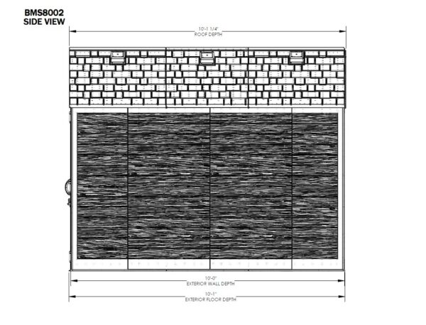 Suncast 7’x10′ Vista Plastic Resin Storage Shed with Installation - Image 8