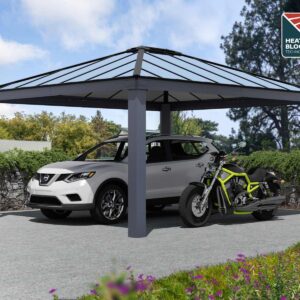 Palram - Canopia 14' x 16' Colorado Aluminium Double Carport - Grey