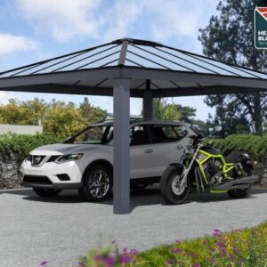 Palram - Canopia 14' x 16' Colorado Aluminium Double Carport - Grey