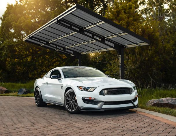 Palram Canopia 10' x 20' Cantilever Aluminium  Carport - Black