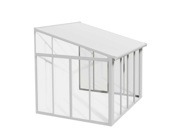 Palram 10x10 Sanremo Lean to Conservatory  - White - Image 10