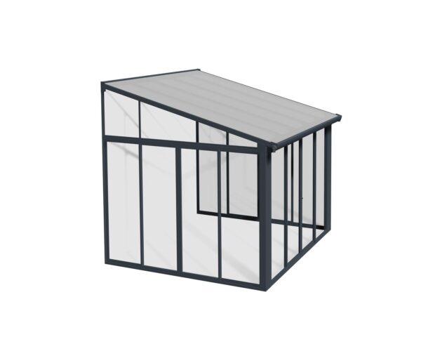 Palram 10x10 Sanremo Lean to Conservatory  - Grey - Image 11