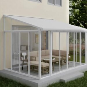 Palram 14x10 Sanremo Lean to Conservatory  - White