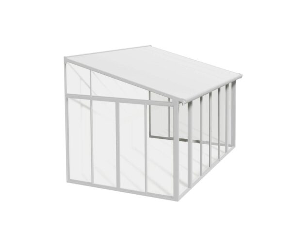 Palram 14x10 Sanremo Lean to Conservatory  - White - Image 5