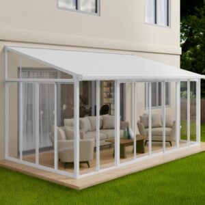 Palram 18x10 Sanremo Lean to Conservatory  - White