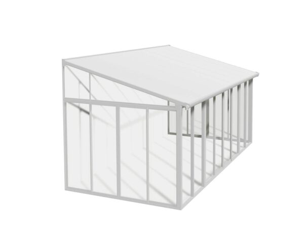 Palram 18x10 Sanremo Lean to Conservatory  - White - Image 10