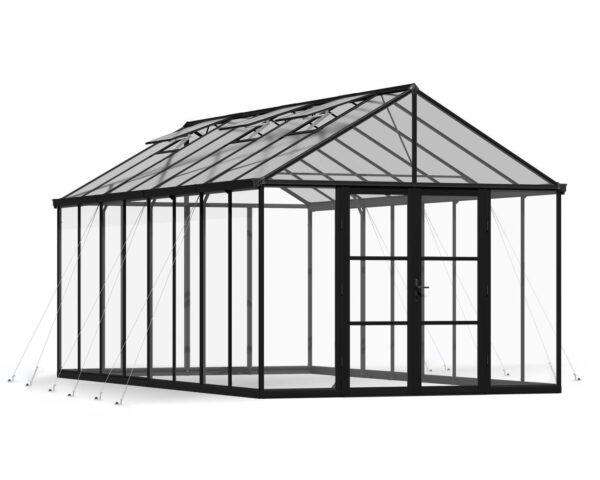 Palram 10x20 Aria Greenhouse - Black (Clear Glazing) - Image 2