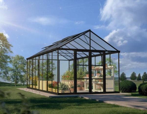 Palram 10x20 Aria Greenhouse - Black (Clear Glazing)