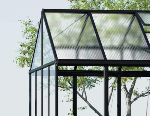 Palram 10x20 Aria Greenhouse - Black (Clear Glazing) - Image 9