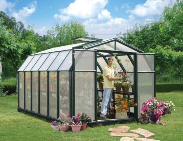 Palram 8x12 Hobby Gardener Greenhouse Green - (Twin Wall Gazing) - Image 7