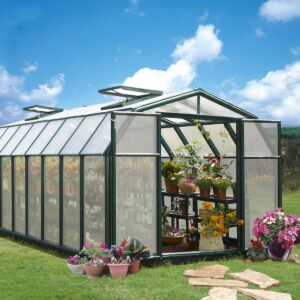 Palram 8x16 Hobby Gardener Greenhouse Green - (Twin Wall Gazing)