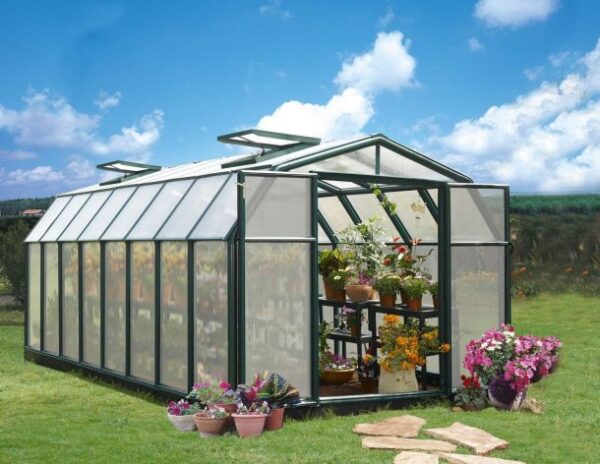 Palram 8x16 Hobby Gardener Greenhouse Green - (Twin Wall Gazing)