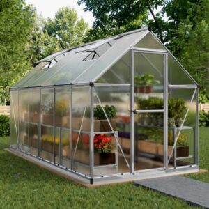 Palram 6x12 Mythos Greenhouse - Silver (Twin Wall Glazing)