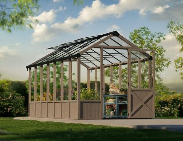 Palram 8x17 Canopia Natura Cedar Wooden Greenhouse - Image 18