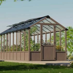 Palram 8x22 Canopia Natura Cedar Wooden Greenhouse