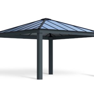 Palram - Canopia 14' x 14' Colorado Aluminium Double Carport - Grey