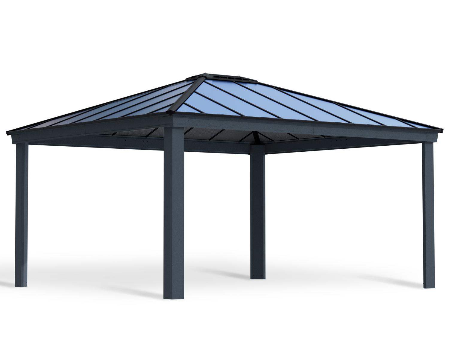 Palram - Canopia 14' x 16' Colorado Aluminium Double Carport - Grey - Image 9