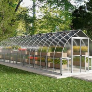 Palram 8x32 Bella Greenhouse - Silver (Twin Wall Glazing)