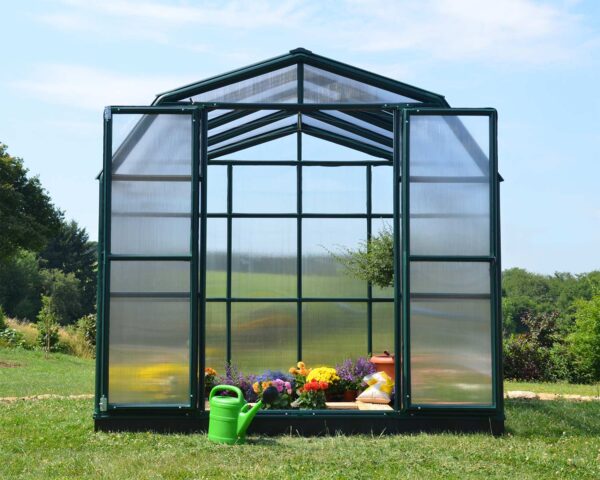 Palram 8x8 Hobby Gardener Greenhouse Green - (Twin Wall Gazing)
