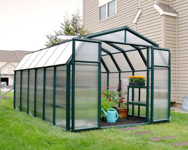 Palram 8x12 Hobby Gardener Greenhouse Green - (Twin Wall Gazing)