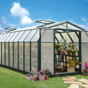 Palram 8x20 Hobby Gardener Greenhouse Green - (Twin Wall Gazing)