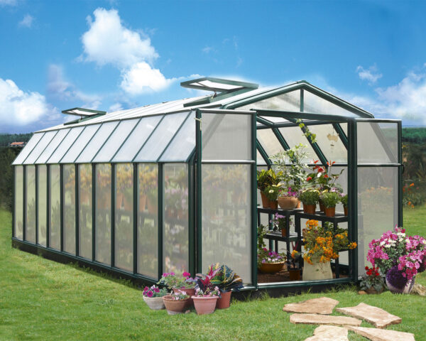 Palram 8x20 Hobby Gardener Greenhouse Green - (Twin Wall Gazing)