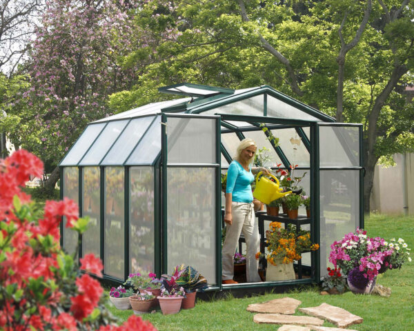 Palram 8x8 Hobby Gardener Greenhouse Green - (Twin Wall Gazing) - Image 5