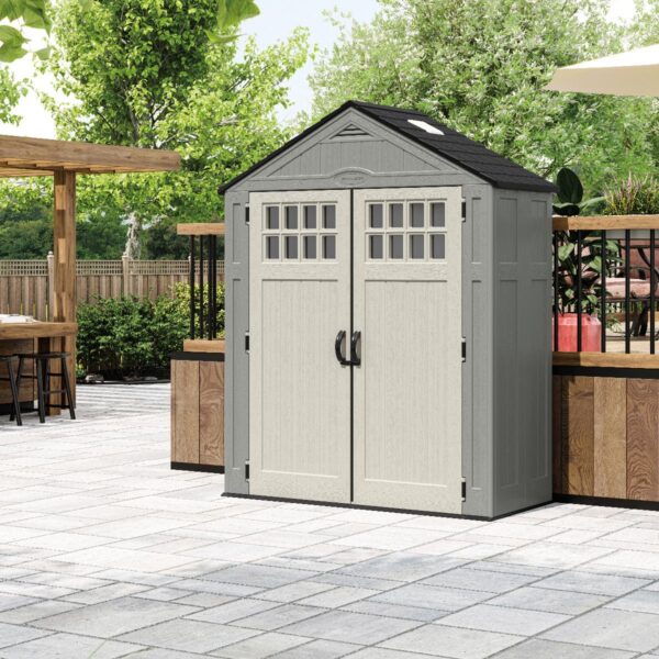Suncast 6’x3′ Everett Plastic Resin Storage Shed