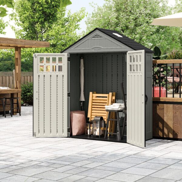 Suncast 6’x3′ Everett Plastic Resin Storage Shed - Image 3