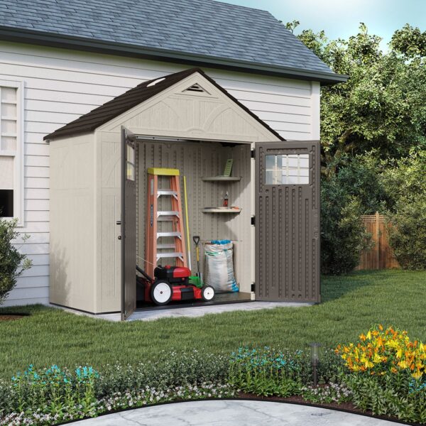 Suncast 8’x4′ Tremont Plastic Resin Storage Shed - Image 11