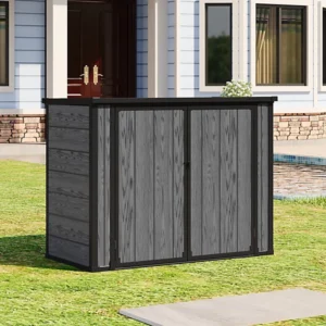 Living and Home 4.5x2.5 WoodField Plastic Storage Shed - Grey