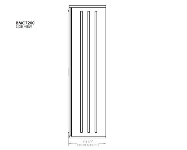 Suncast 2.5'x1.5' Haven Tall Plastic Storage Cabinet - Platinum Metallic - Image 11