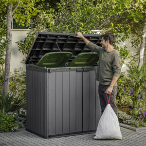 Keter 5'x3' Darwin 1150 Litre Horizontal Storage Shed - Grey