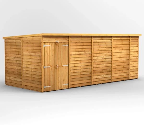 Power 18'x8' Overlap Timber Pent Shed (window or windowless) (single or double door) - Image 9